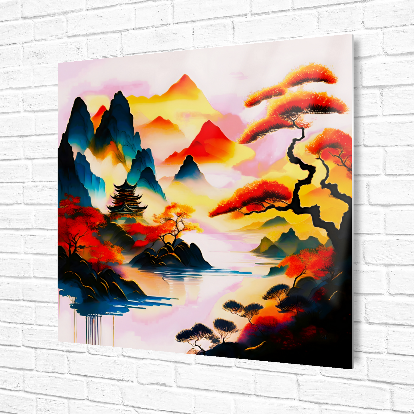 Japanese Art 6, Printed on gloss aluminium to enhance colour and detail, unique print, an enduring gift...