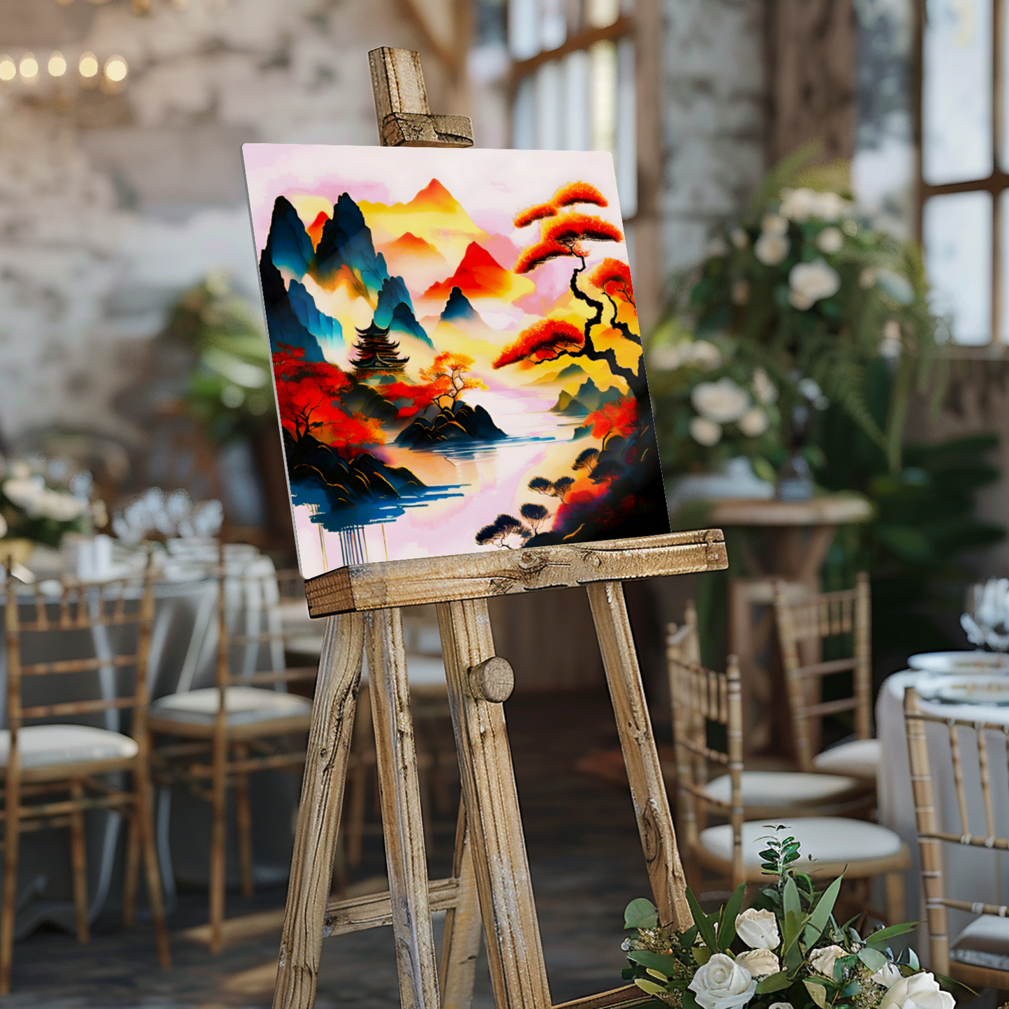 Japanese Art 6, Printed on gloss aluminium to enhance colour and detail, unique print, an enduring gift...