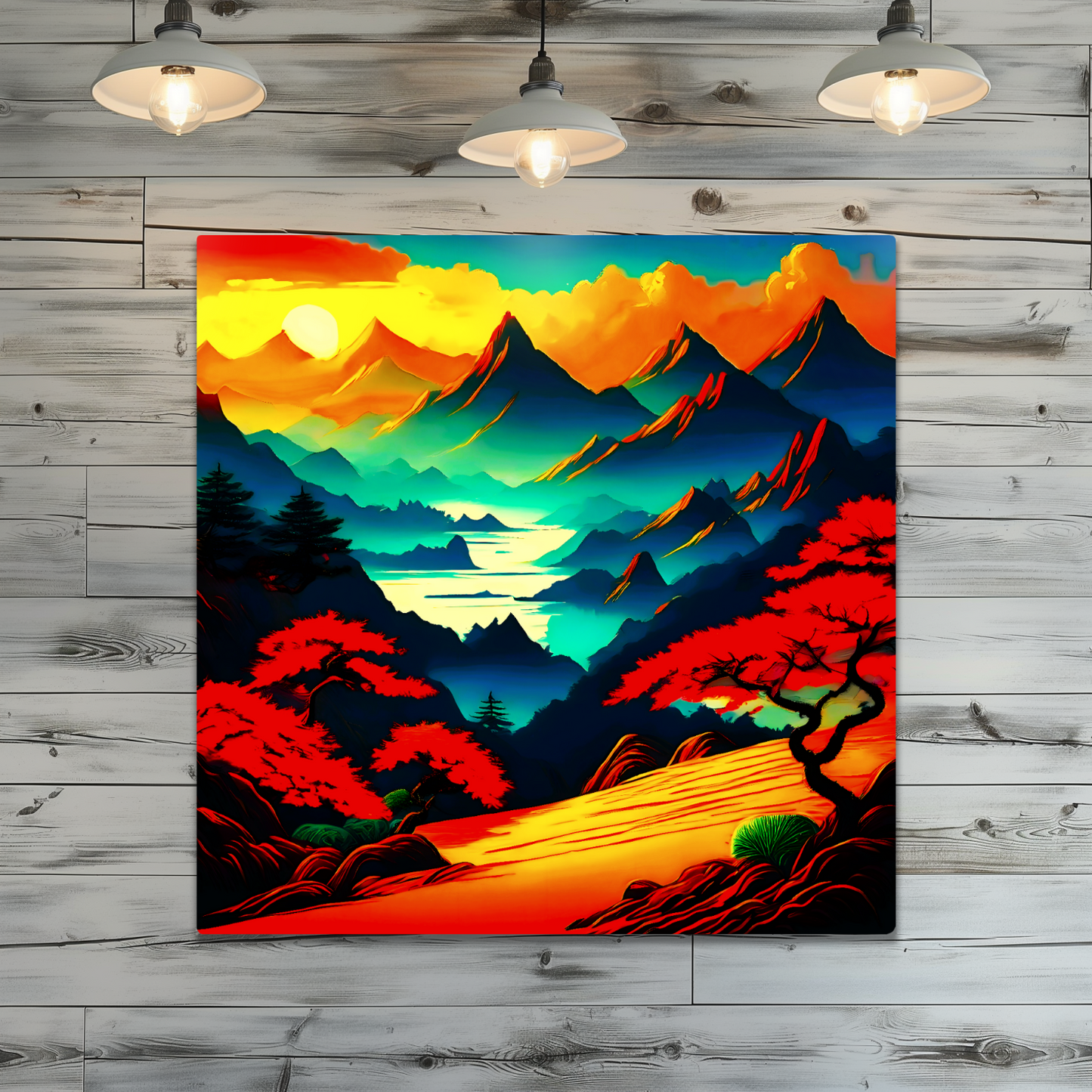 Japanese Art 7. Printed on gloss aluminium to enhance colour and detail, unique print, an enduring gift...