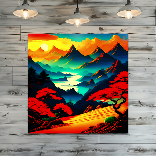 Japanese Art 7. Printed on gloss aluminium to enhance colour and detail, unique print, an enduring gift...