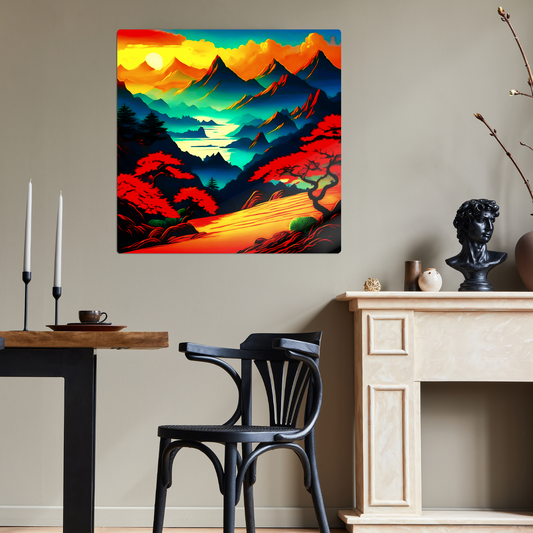 Japanese Art 7. Printed on gloss aluminium to enhance colour and detail, unique print, an enduring gift...