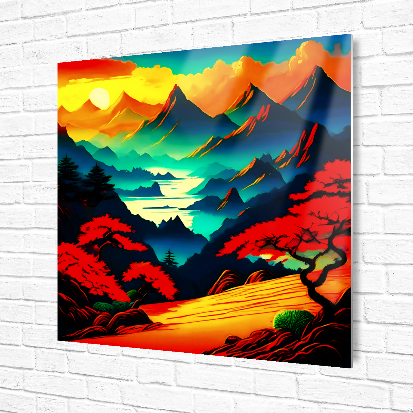 Japanese Art 7. Printed on gloss aluminium to enhance colour and detail, unique print, an enduring gift...