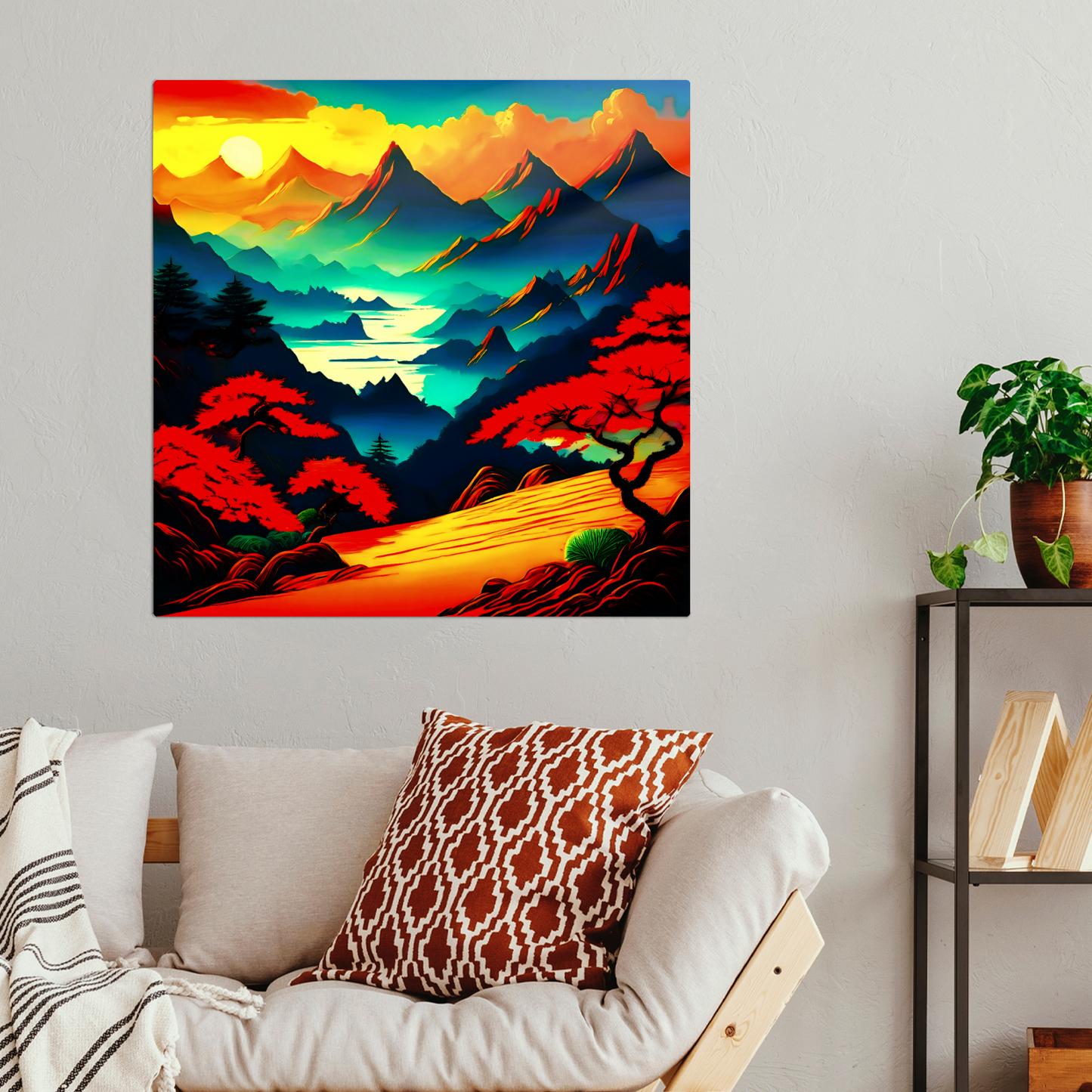 Japanese Art 7. Printed on gloss aluminium to enhance colour and detail, unique print, an enduring gift...