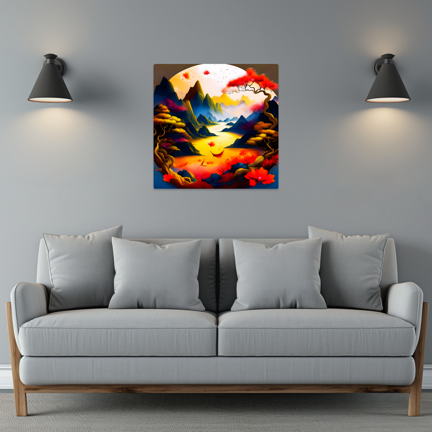 Japanese Art 8, Printed on gloss aluminium to enhance colour and detail, unique print, an enduring gift...