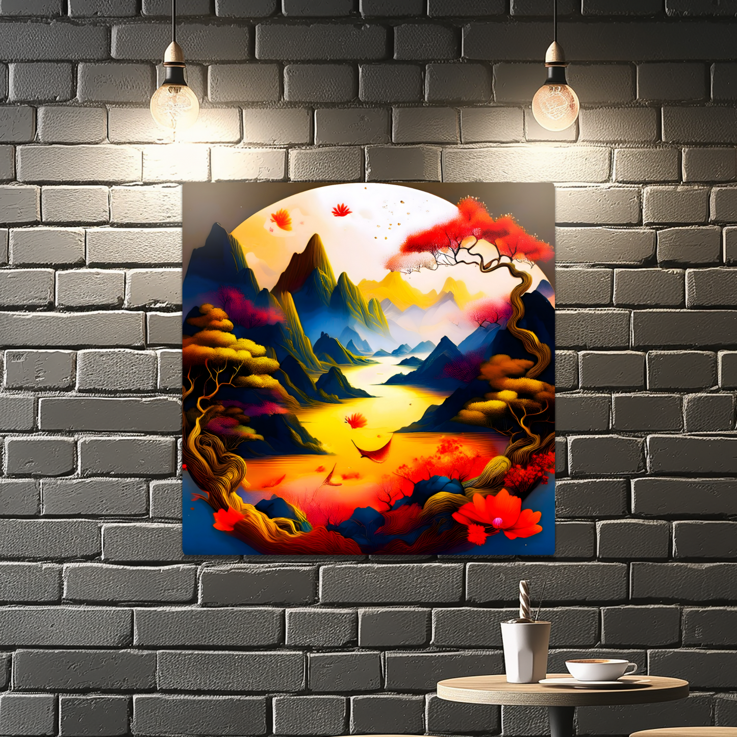 Japanese Art 8, Printed on gloss aluminium to enhance colour and detail, unique print, an enduring gift...