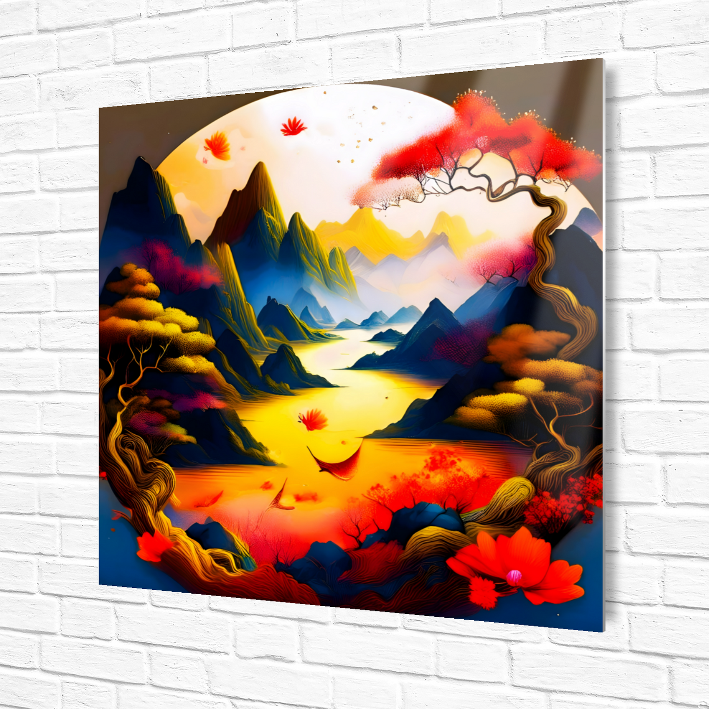 Japanese Art 8, Printed on gloss aluminium to enhance colour and detail, unique print, an enduring gift...