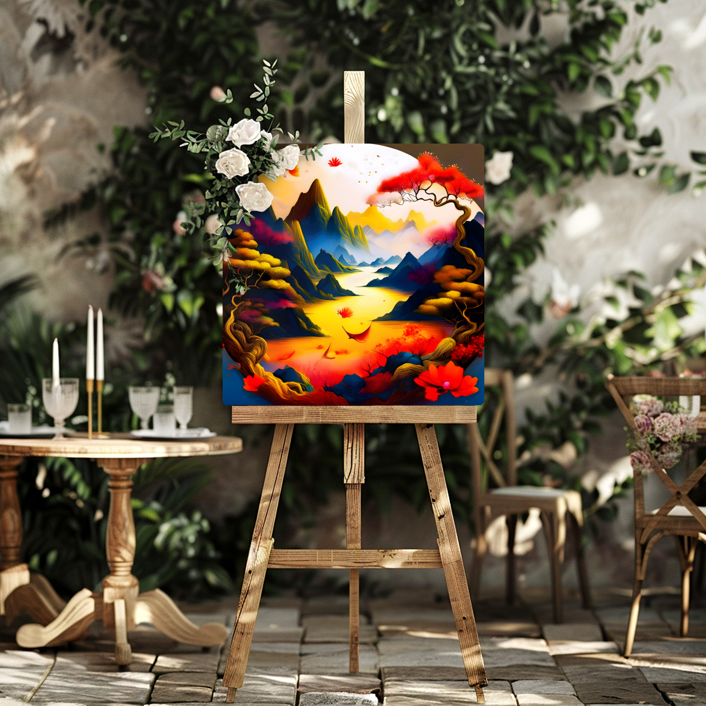 Japanese Art 8, Printed on gloss aluminium to enhance colour and detail, unique print, an enduring gift...