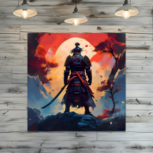 Samurai Warrior 1, Printed on gloss aluminium to enhance colour and detail, unique print, an enduring gift...