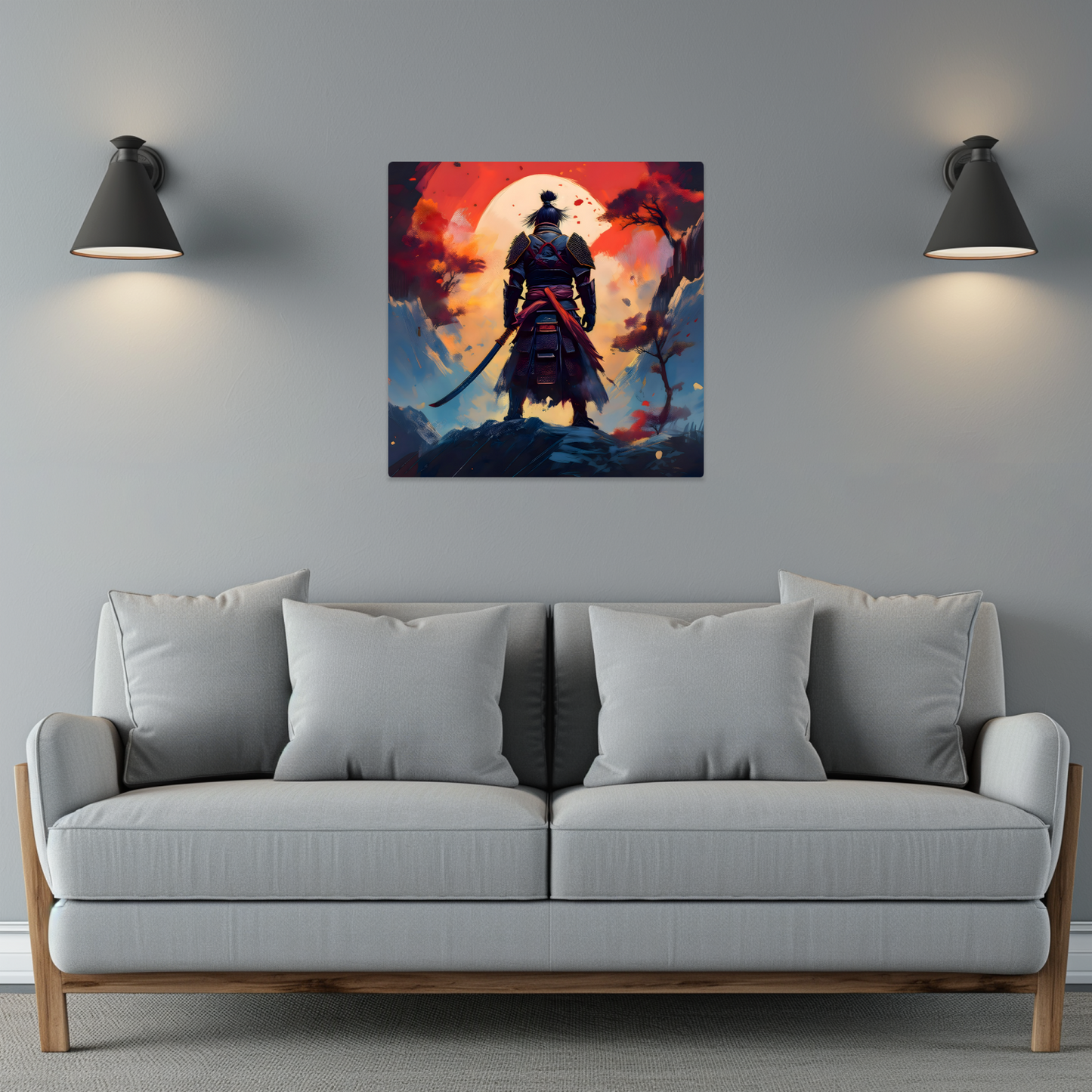 Samurai Warrior 1, Printed on gloss aluminium to enhance colour and detail, unique print, an enduring gift...