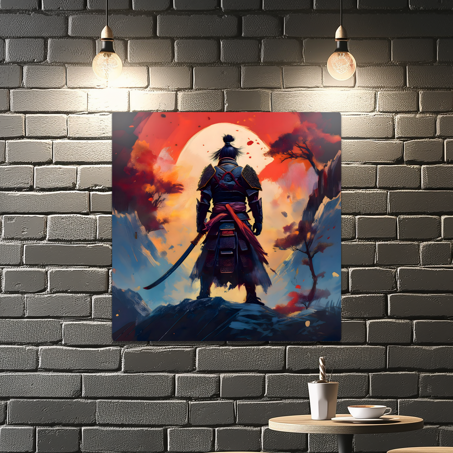 Samurai Warrior 1, Printed on gloss aluminium to enhance colour and detail, unique print, an enduring gift...