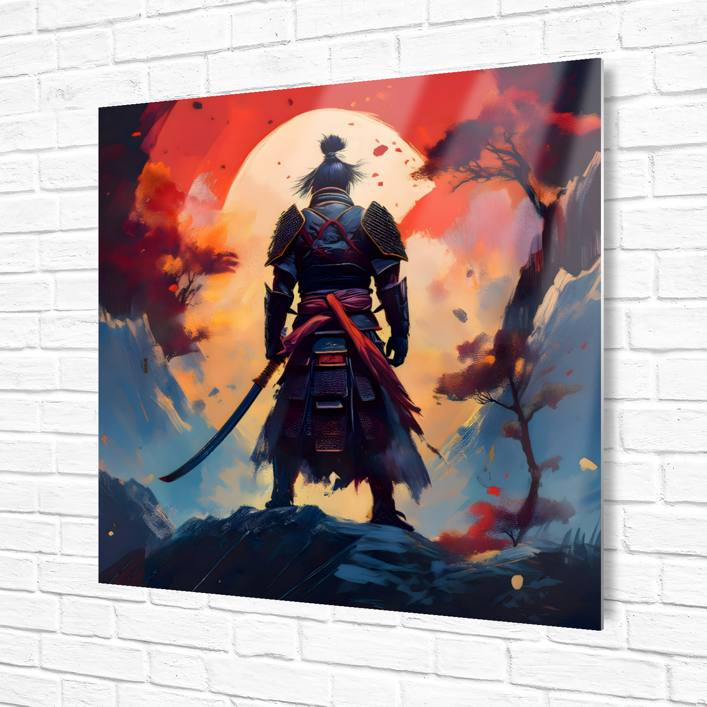 Samurai Warrior 1, Printed on gloss aluminium to enhance colour and detail, unique print, an enduring gift...
