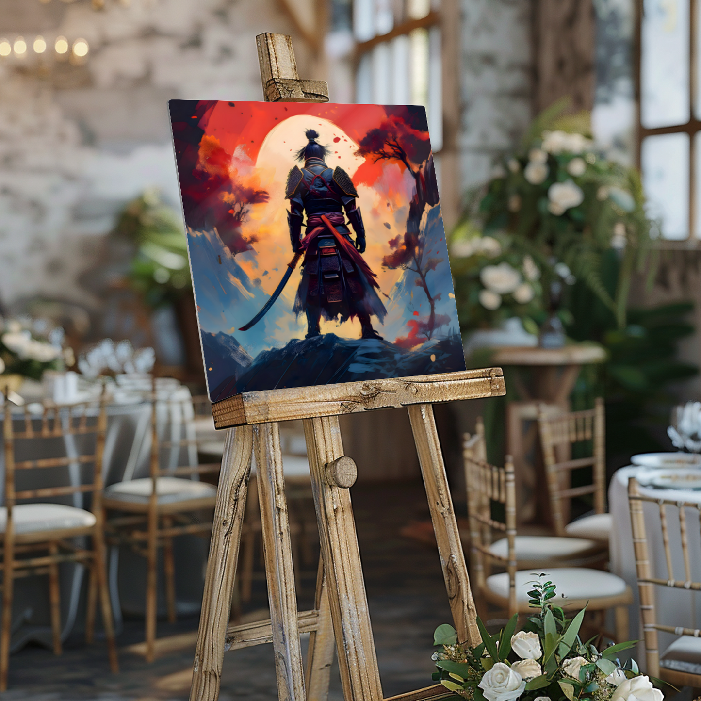 Samurai Warrior 1, Printed on gloss aluminium to enhance colour and detail, unique print, an enduring gift...