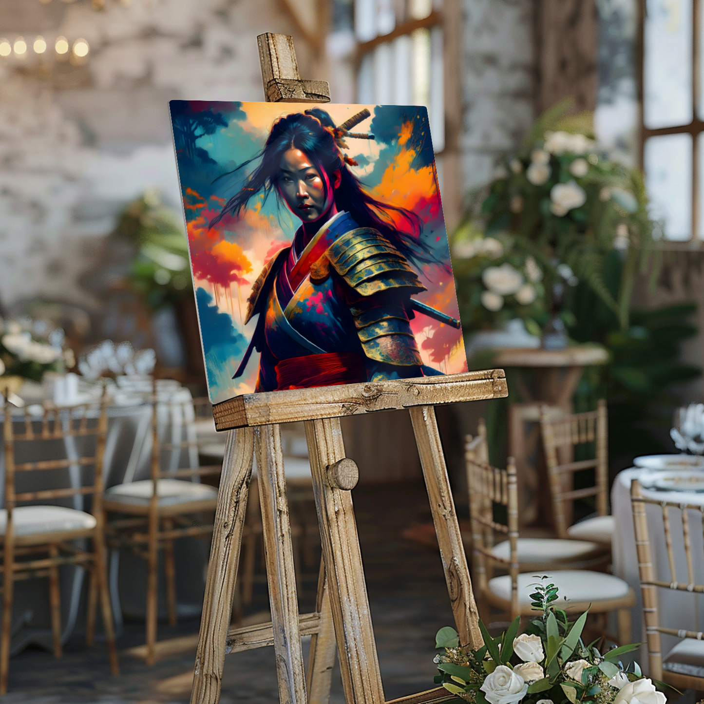 Samurai Warrior 2, Printed on gloss aluminium to enhance colour and detail, unique print, an enduring gift...