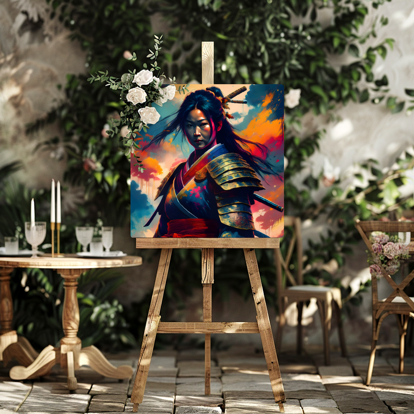 Samurai Warrior 2, Printed on gloss aluminium to enhance colour and detail, unique print, an enduring gift...