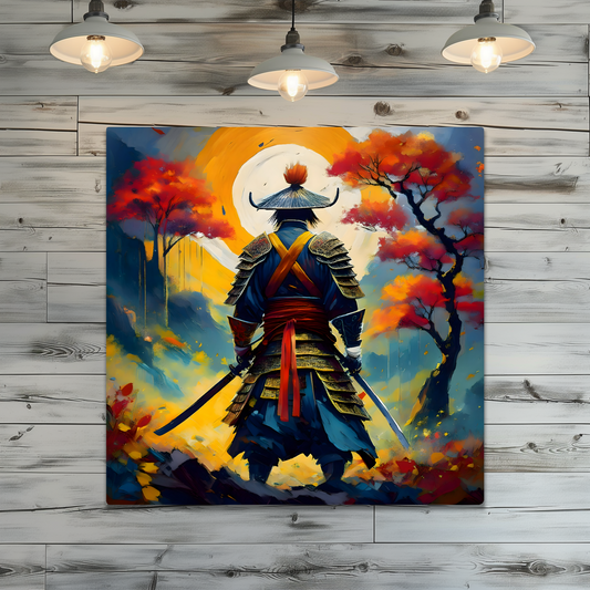 Samurai Warrior 3, Printed on gloss aluminium to enhance colour and detail, unique print, an enduring gift...