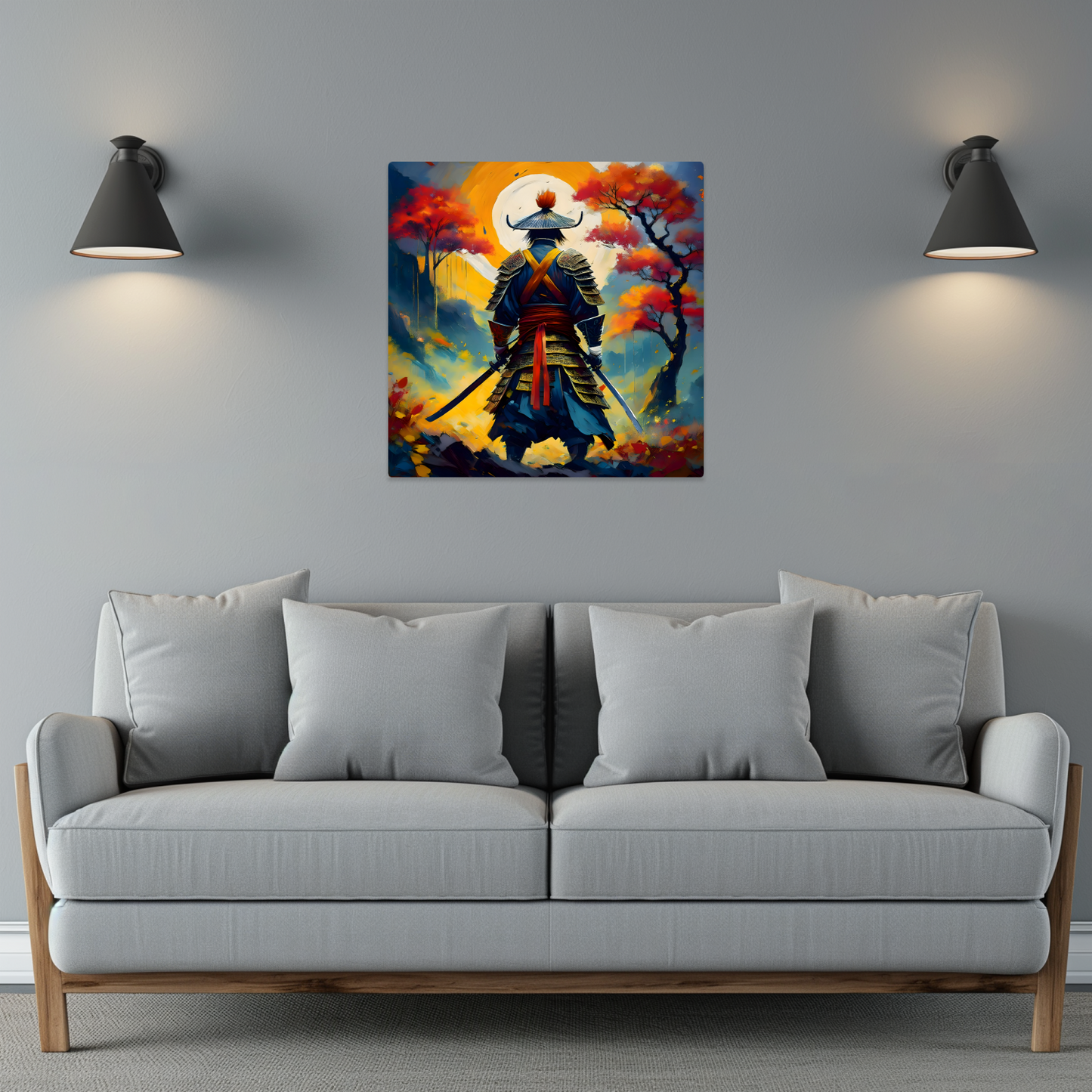 Samurai Warrior 3, Printed on gloss aluminium to enhance colour and detail, unique print, an enduring gift...