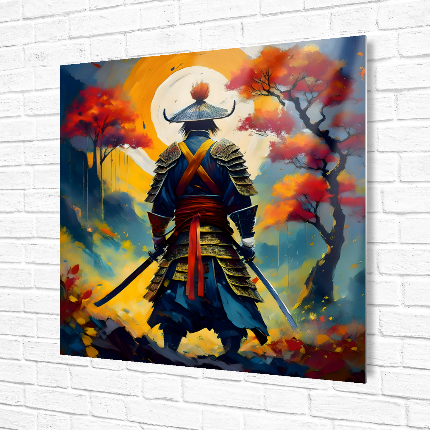 Samurai Warrior 3, Printed on gloss aluminium to enhance colour and detail, unique print, an enduring gift...