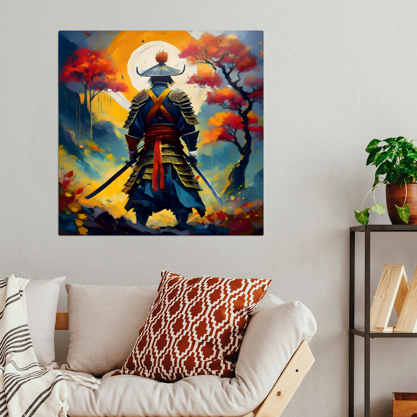 Samurai Warrior 3, Printed on gloss aluminium to enhance colour and detail, unique print, an enduring gift...