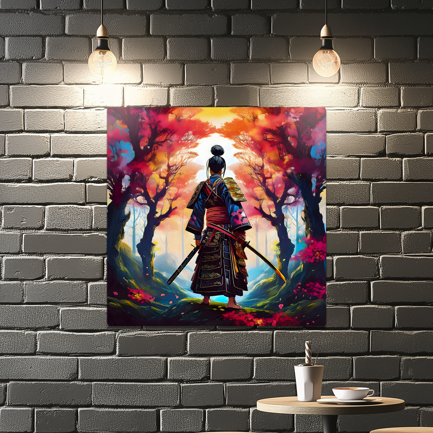 Samurai Warrior 4, Printed on gloss aluminium to enhance colour and detail, unique print, an enduring gift...