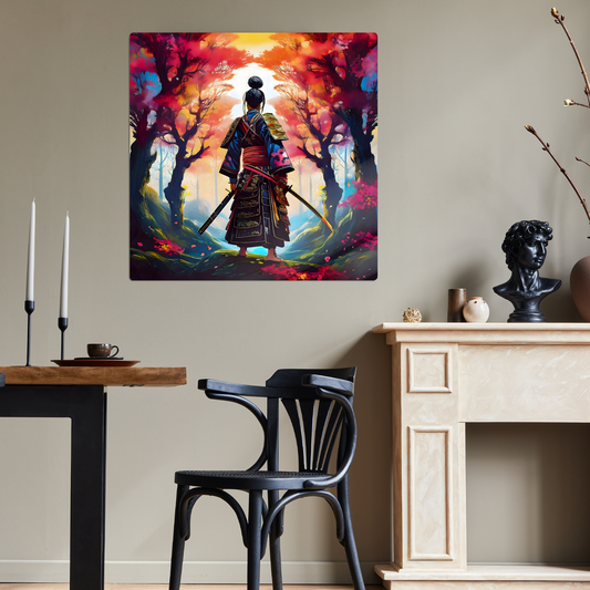 Samurai Warrior 4, Printed on gloss aluminium to enhance colour and detail, unique print, an enduring gift...