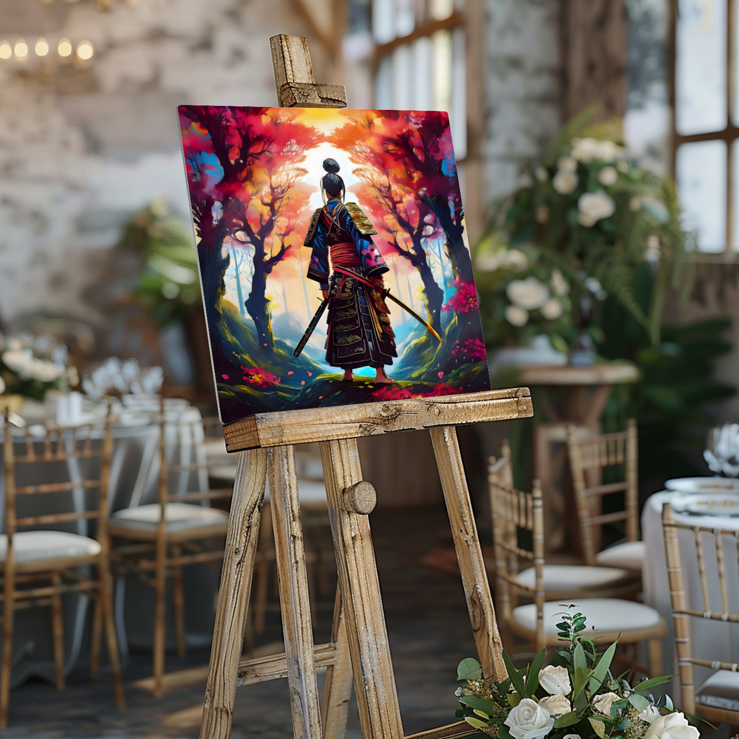 Samurai Warrior 4, Printed on gloss aluminium to enhance colour and detail, unique print, an enduring gift...