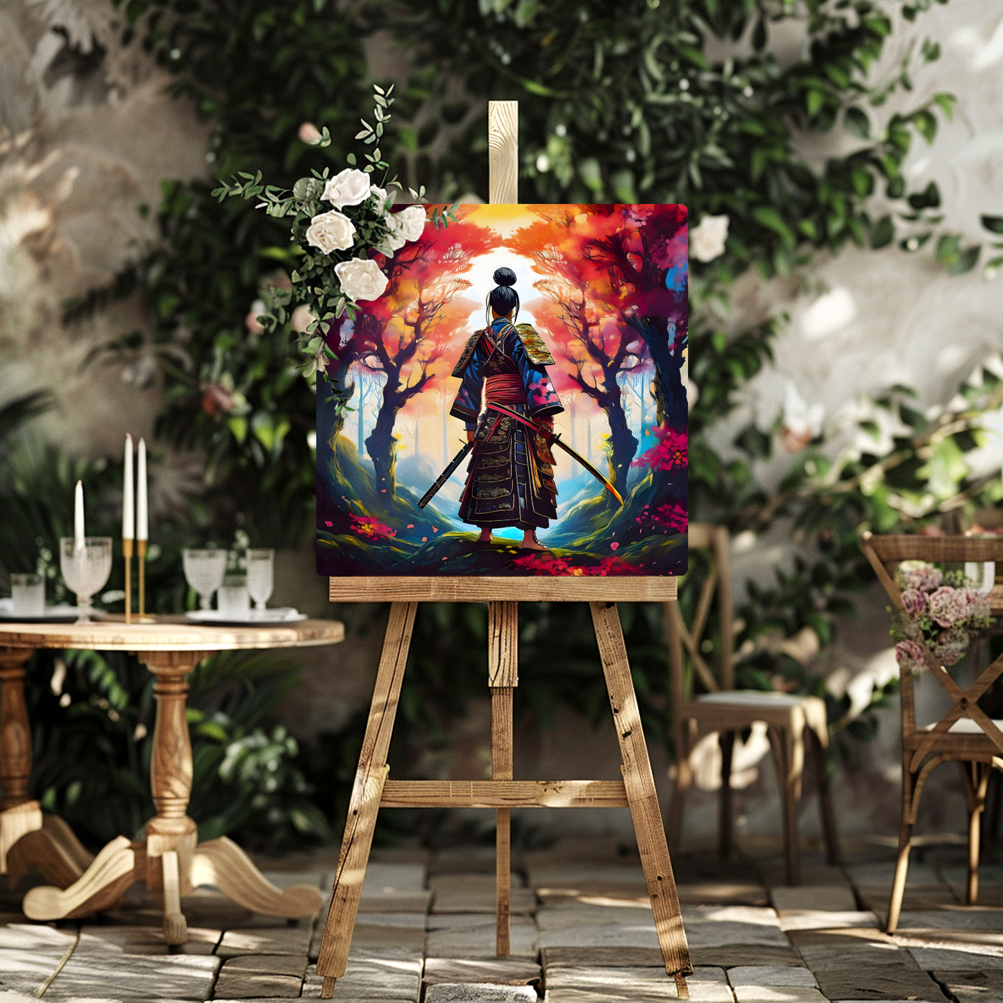 Samurai Warrior 4, Printed on gloss aluminium to enhance colour and detail, unique print, an enduring gift...