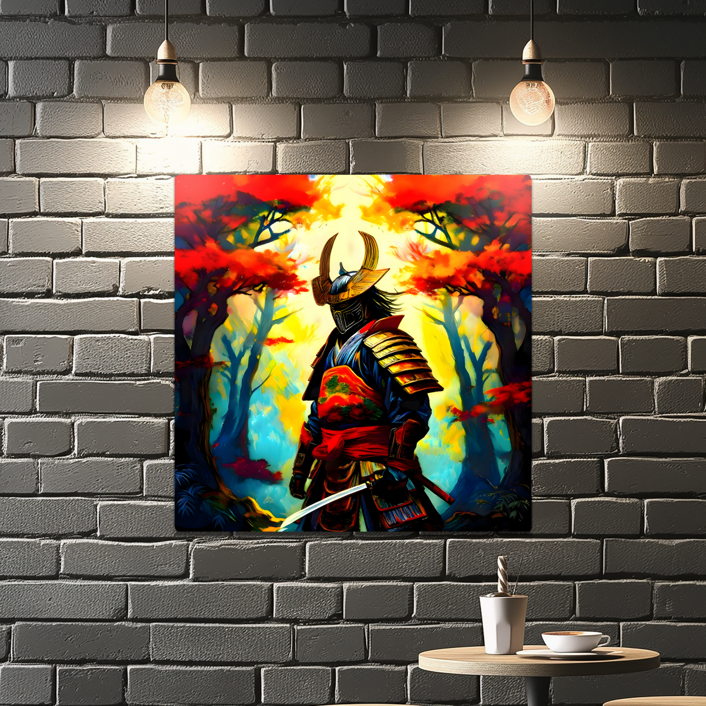 Samuri Warrior 5, Printed on gloss aluminium to enhance colour and detail, unique print, an enduring gift...