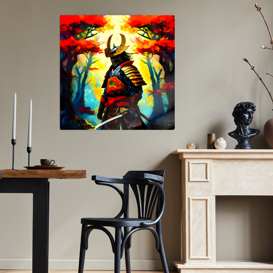 Samuri Warrior 5, Printed on gloss aluminium to enhance colour and detail, unique print, an enduring gift...