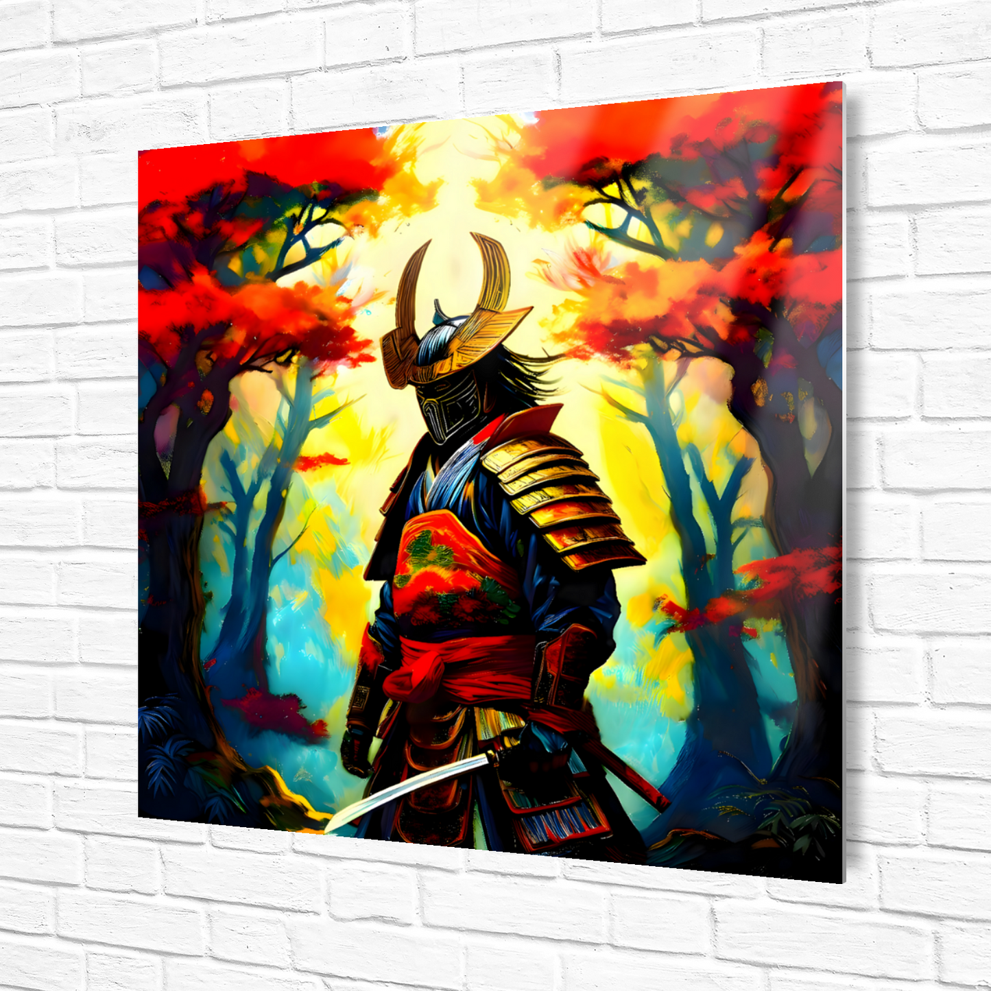 Samuri Warrior 5, Printed on gloss aluminium to enhance colour and detail, unique print, an enduring gift...
