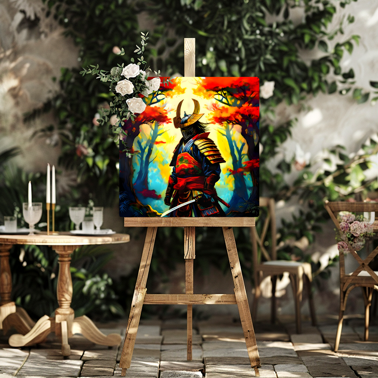 Samuri Warrior 5, Printed on gloss aluminium to enhance colour and detail, unique print, an enduring gift...