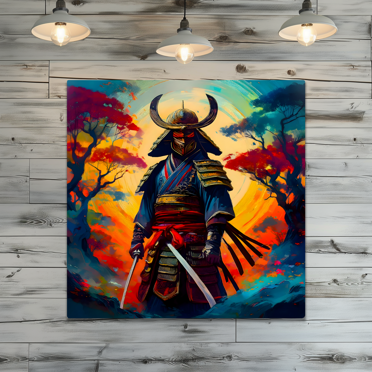 Samuri Warrior 6, Printed on gloss aluminium to enhance colour and detail, unique print, an enduring gift...