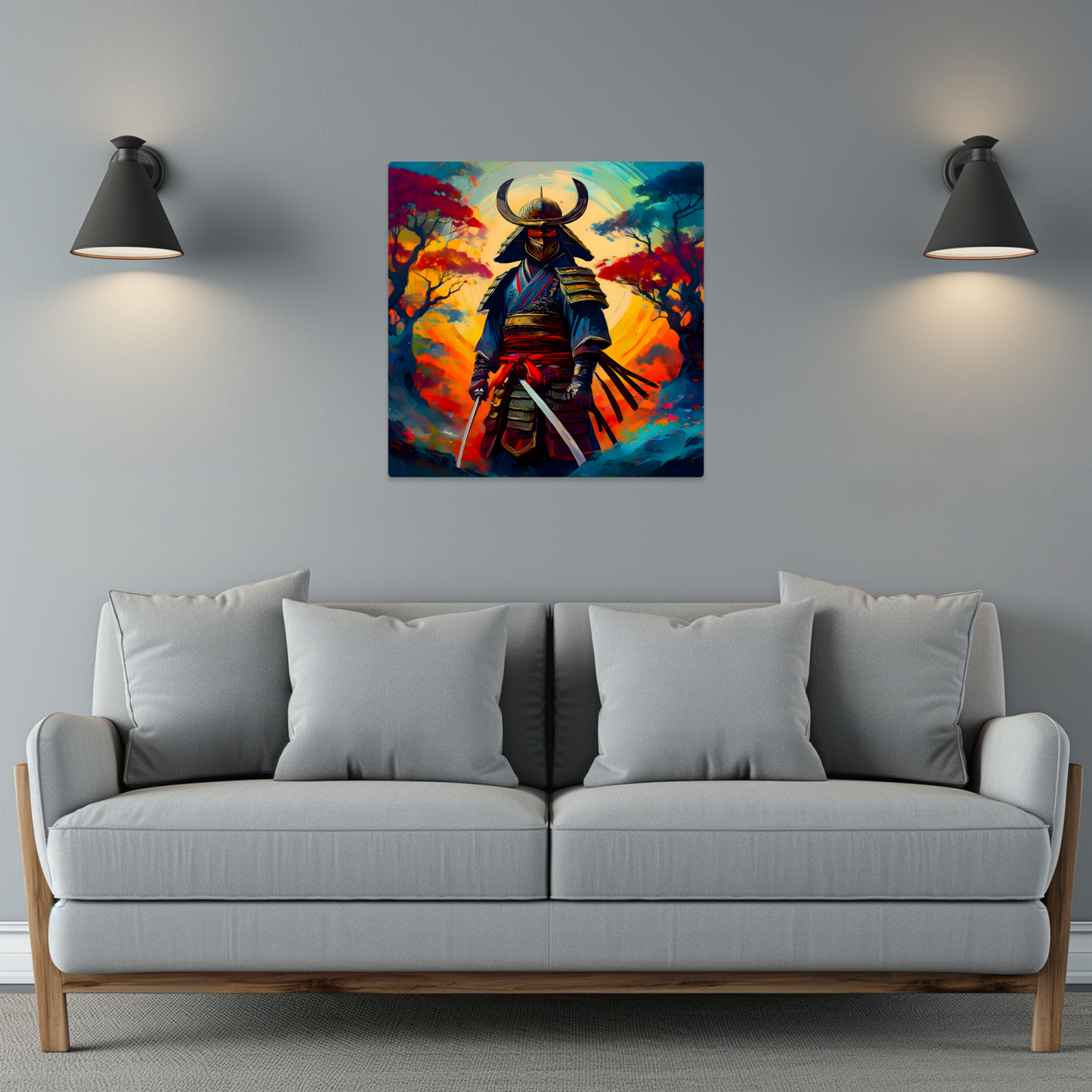 Samuri Warrior 6, Printed on gloss aluminium to enhance colour and detail, unique print, an enduring gift...
