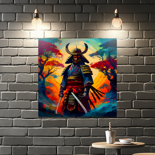 Samuri Warrior 6, Printed on gloss aluminium to enhance colour and detail, unique print, an enduring gift...