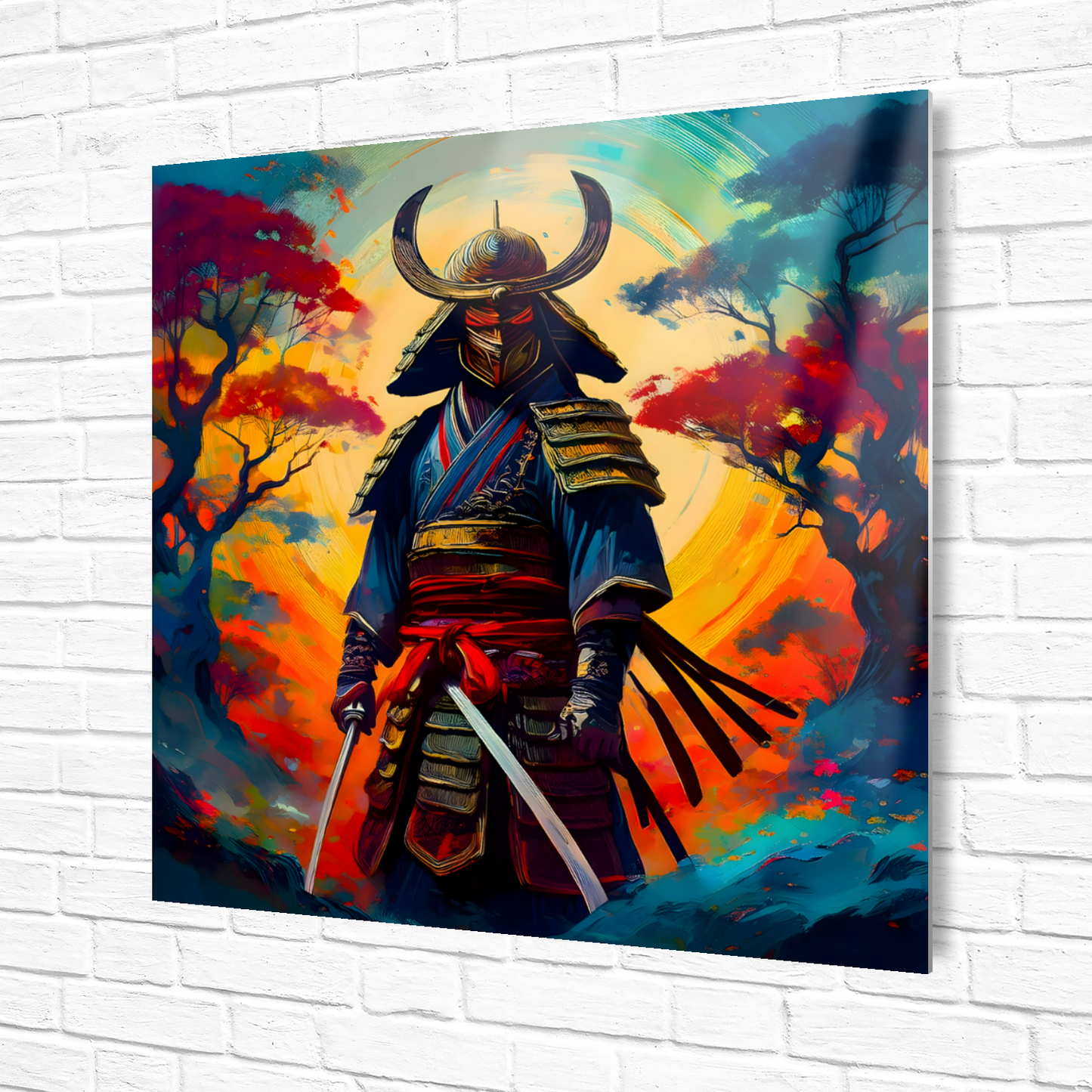 Samuri Warrior 6, Printed on gloss aluminium to enhance colour and detail, unique print, an enduring gift...