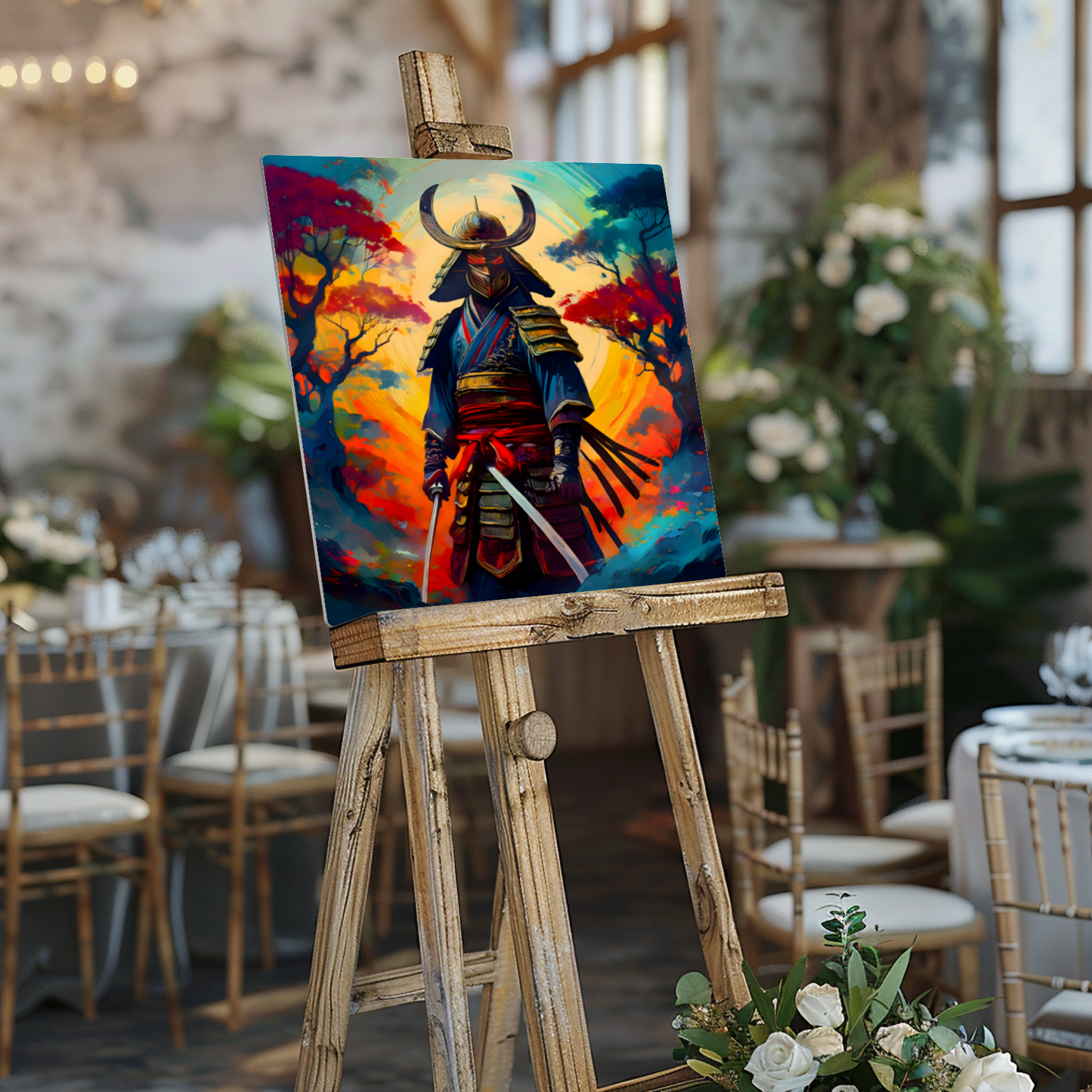 Samuri Warrior 6, Printed on gloss aluminium to enhance colour and detail, unique print, an enduring gift...