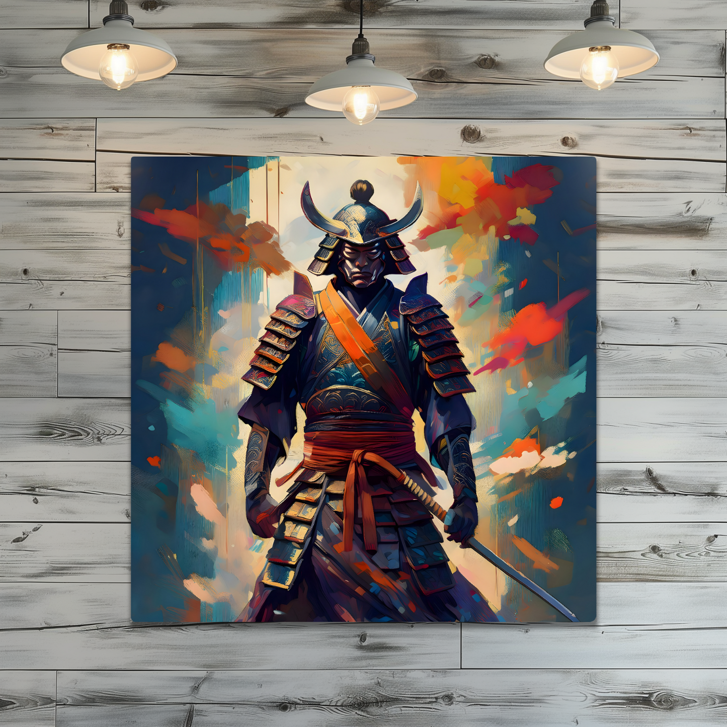 Samuri Warrior 7, Printed on gloss aluminium to enhance colour and detail, unique print, an enduring gift...
