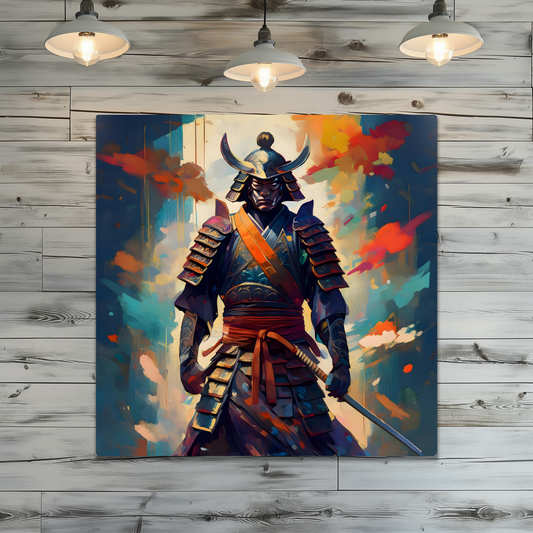Samuri Warrior 7, Printed on gloss aluminium to enhance colour and detail, unique print, an enduring gift...