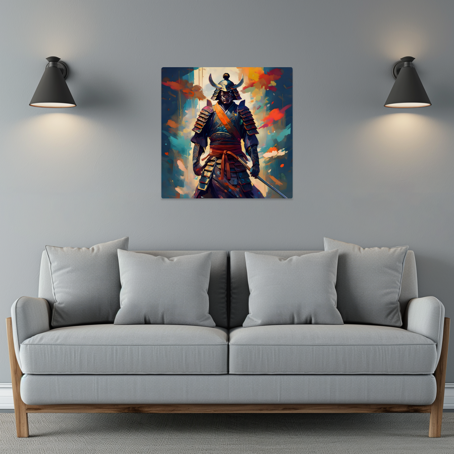 Samuri Warrior 7, Printed on gloss aluminium to enhance colour and detail, unique print, an enduring gift...