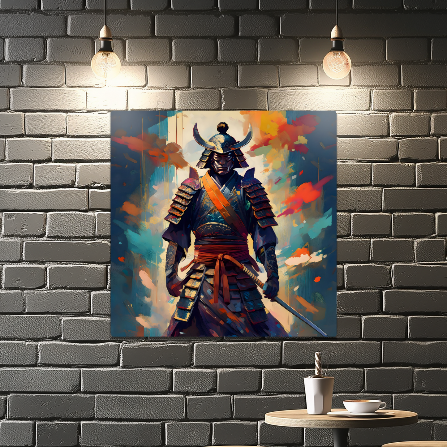 Samuri Warrior 7, Printed on gloss aluminium to enhance colour and detail, unique print, an enduring gift...