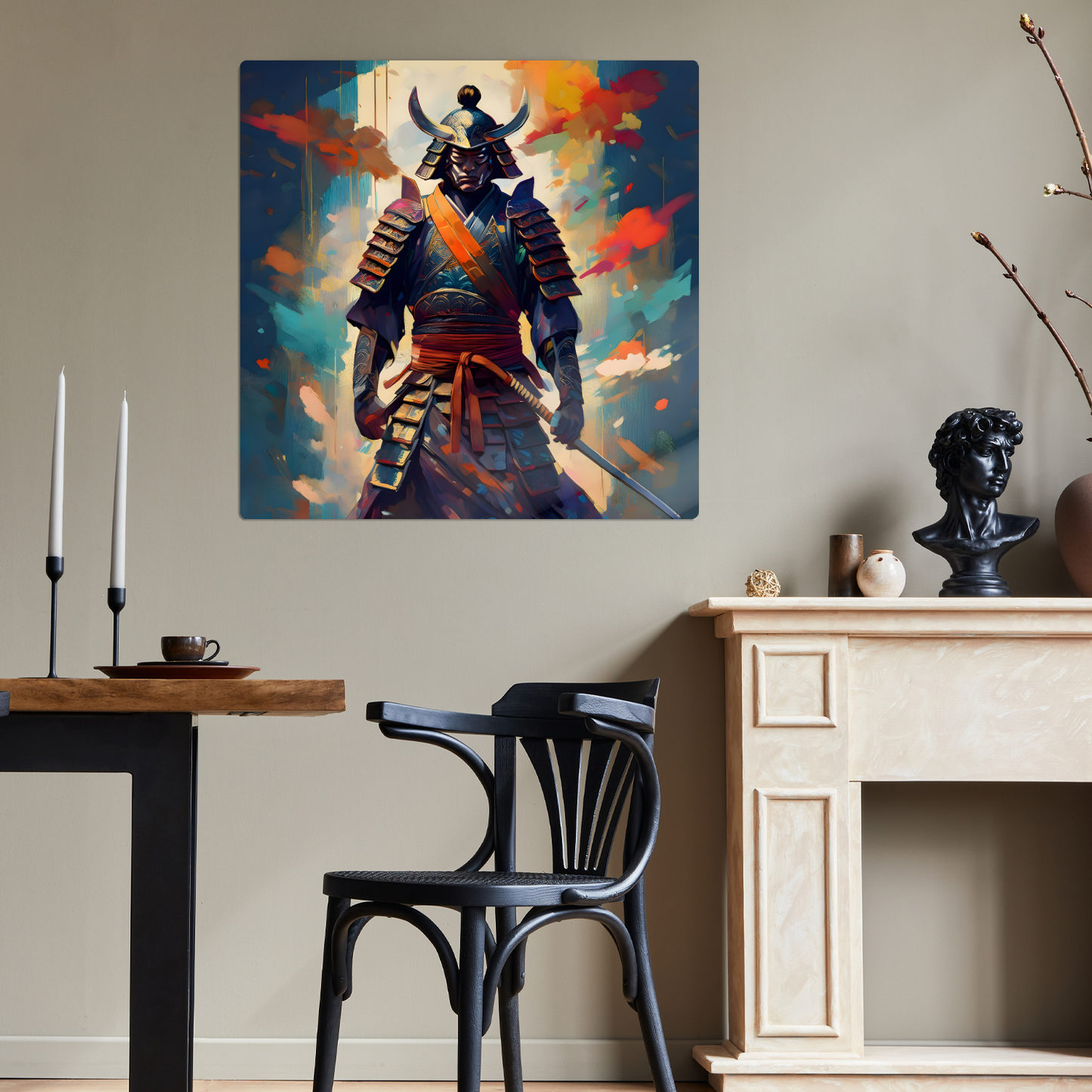 Samuri Warrior 7, Printed on gloss aluminium to enhance colour and detail, unique print, an enduring gift...