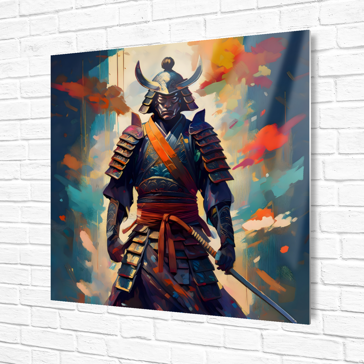Samuri Warrior 7, Printed on gloss aluminium to enhance colour and detail, unique print, an enduring gift...