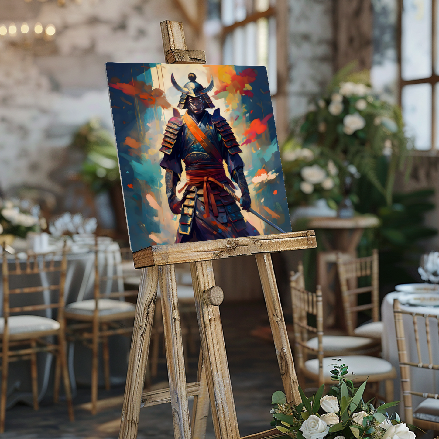 Samuri Warrior 7, Printed on gloss aluminium to enhance colour and detail, unique print, an enduring gift...
