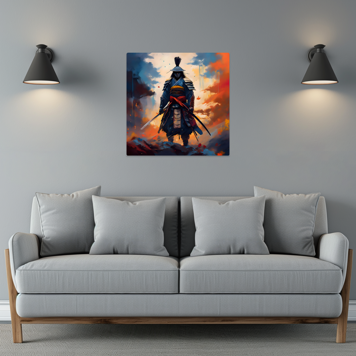 Samuri Warrior 8, Printed on gloss aluminium to enhance colour and detail, unique print, an enduring gift...
