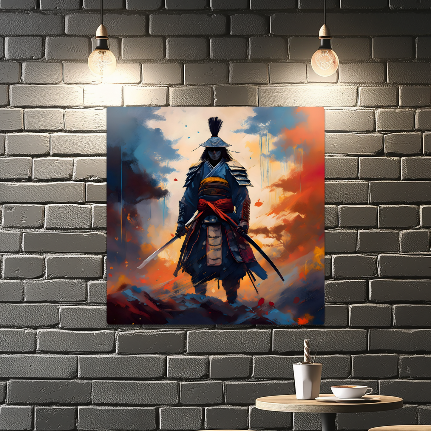 Samuri Warrior 8, Printed on gloss aluminium to enhance colour and detail, unique print, an enduring gift...