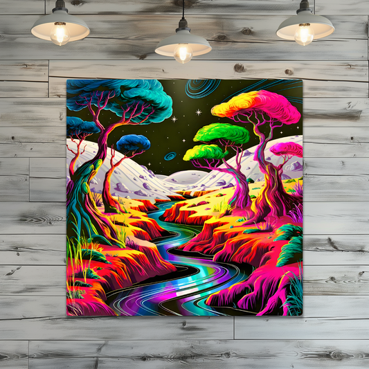 Fantasy World 1, Printed on aluminium to enhance colour and detail. A great gift idea that will endure a lifetime...