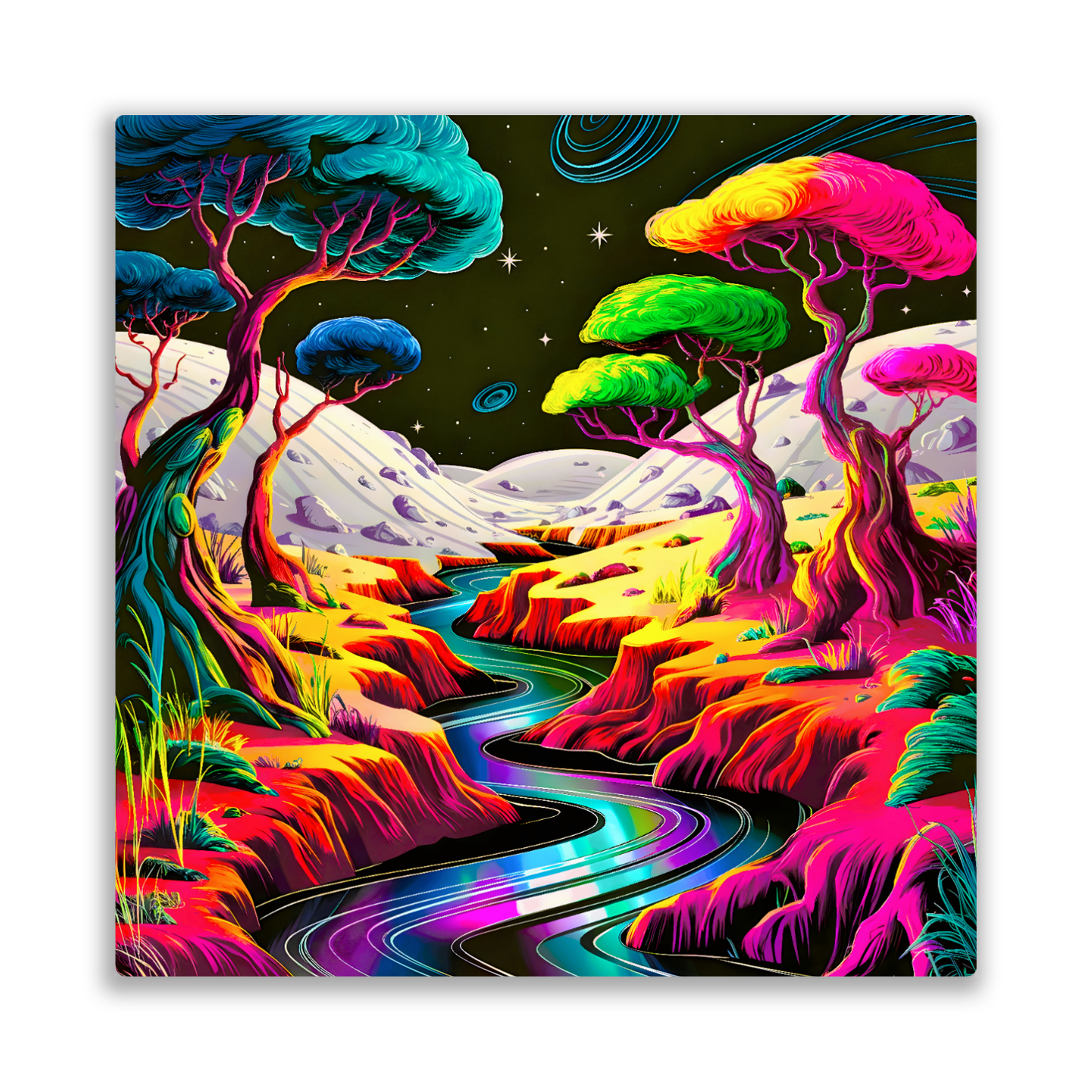 Fantasy World 1, Printed on aluminium to enhance colour and detail. A great gift idea that will endure a lifetime...