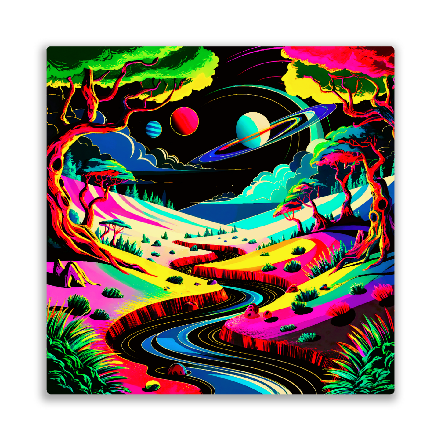 Fantasy World 2, Printed on aluminium to enhance colour and details. A great gift idea that will endure a lifetime...