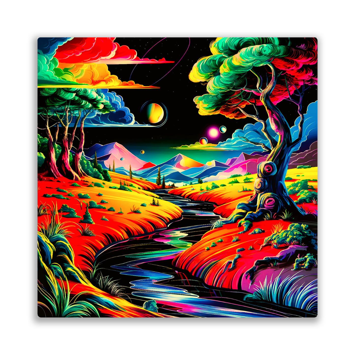Fantasy World 4, Printed on aluminium to enhance colour and detail. A great gift idea that will endure a lifetime...