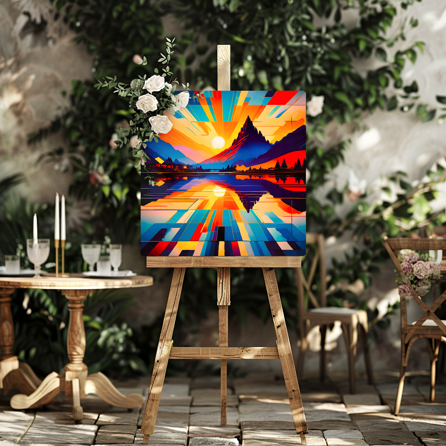 Abstract Mountain AM1, Printed on Gloss Aluminium To Enhance Colour And Details, Unique Print, An Enduring Gift...