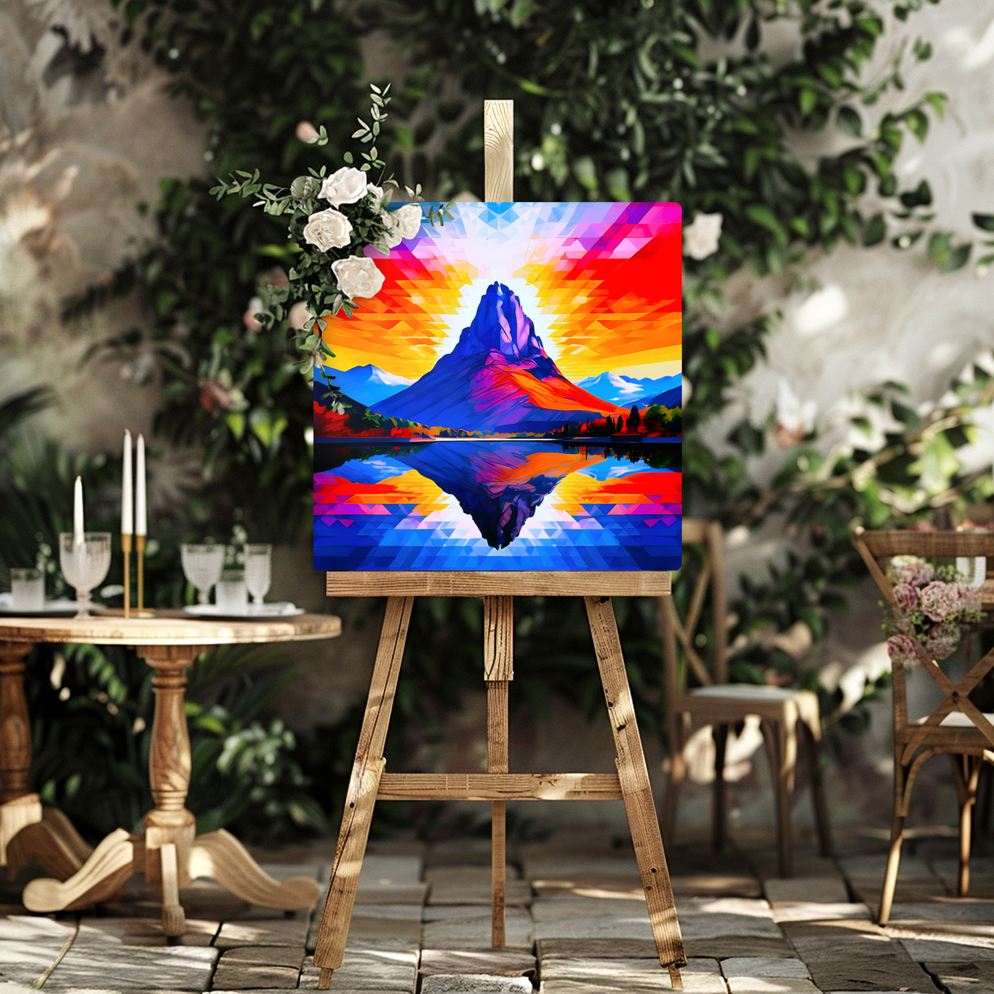 Abstract Mountain AM2, Printed on Gloss Aluminium To Enhance Colour And Details, Unique Print, An Enduring Gift...